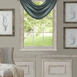 Elrene All Seasons Blackout Waterfall Valance, 52 X 36