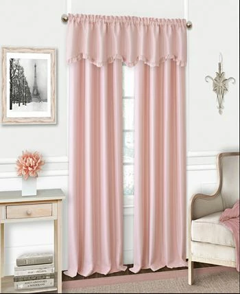 Elrene Kids' Adaline 52 X 15 Faux-Silk Rod Pocket Curtain Valance - Image 5