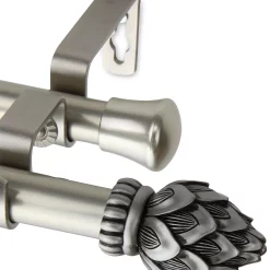 Rod Desyne Bud 13/16 Double Curtain Rod 120-170